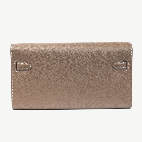 Hermes Kelly To Go Etoupe Epsom Leather GHW Wallet - Picture 4 of 14